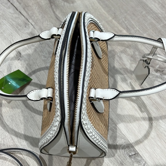 Kate Spade Reilly Straw Medium Dome Satchel NWT - Picture 4 of 7